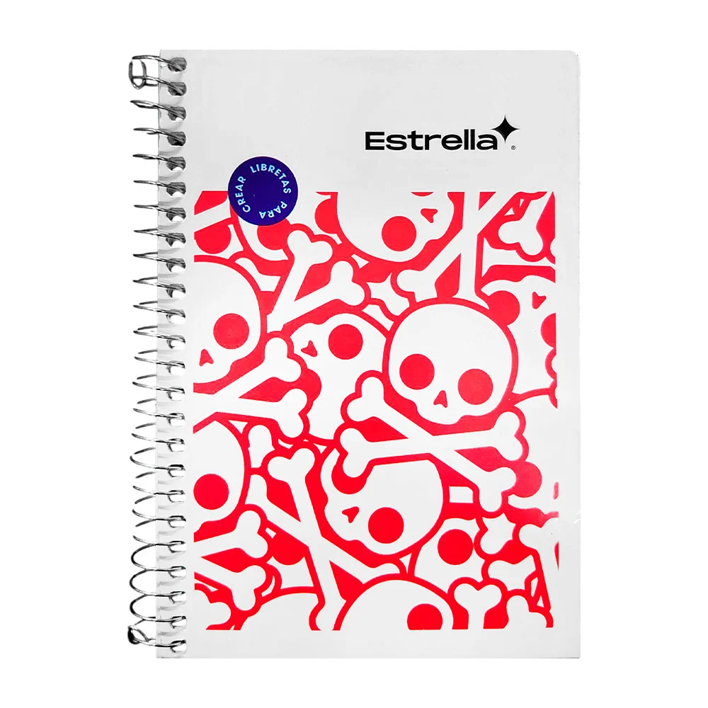Libreta - cuaderno pequeño, espiral metálico, 50 hojas en raya sencil…