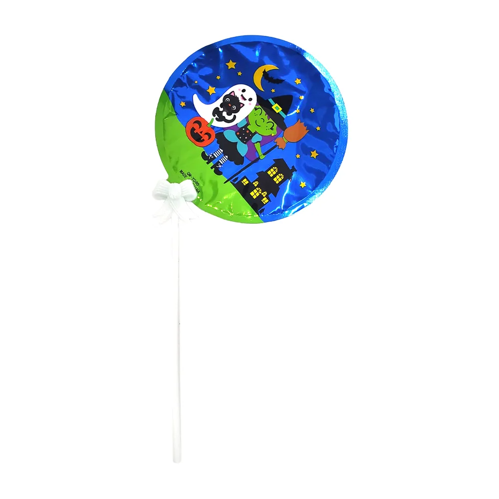 Paquete de 10 globos redondos pequeños con popote, diseño de brujita …