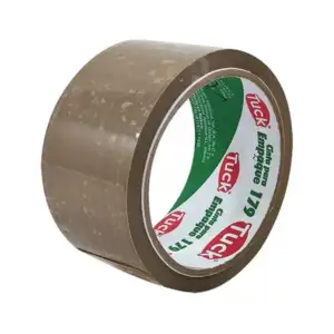 1pza Cinta adhesiva canela tuck con 50m y 4.8cm de ancho, para empaqu…