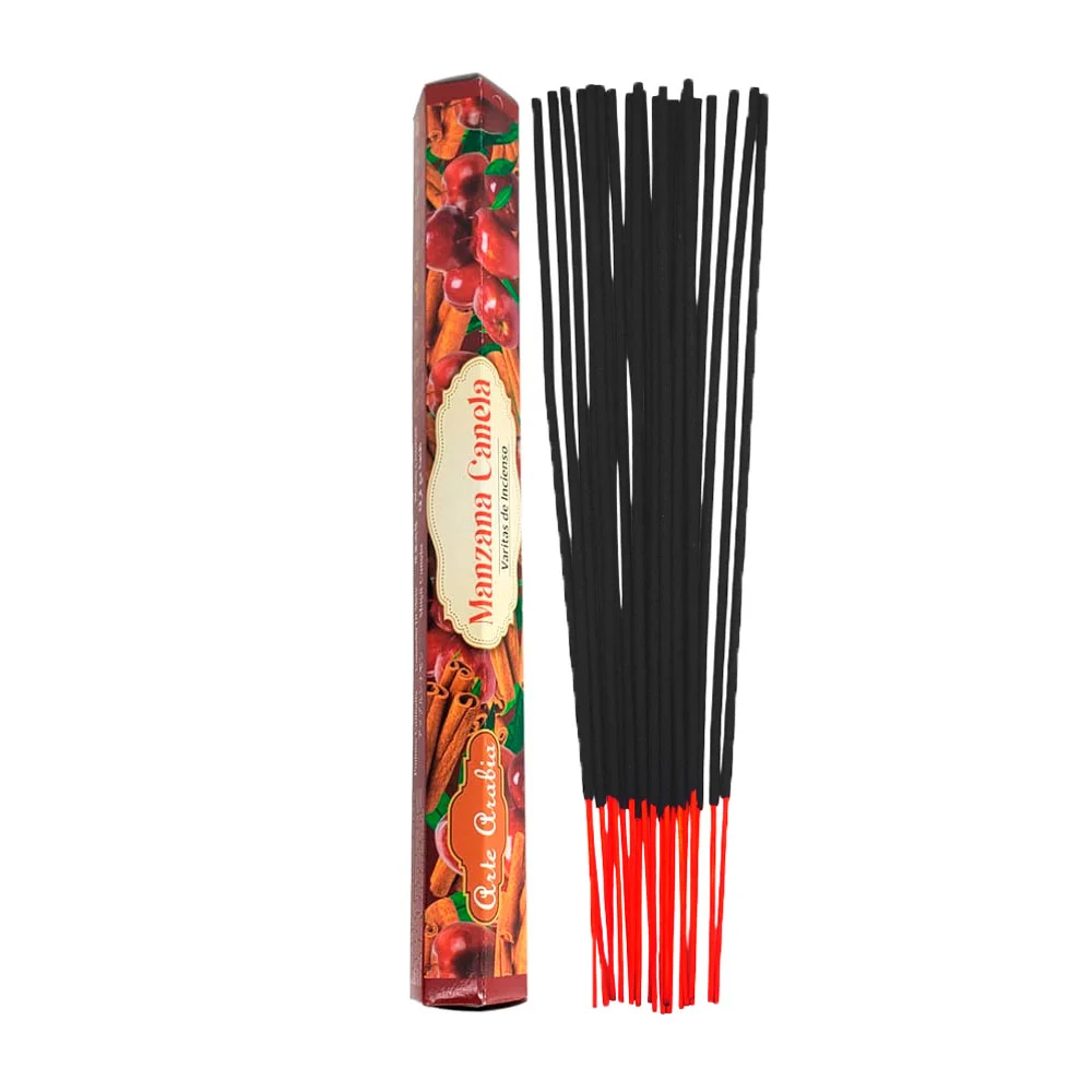 Paquete hexagonal 20 varitas de incienso con aroma a manzana canela /…