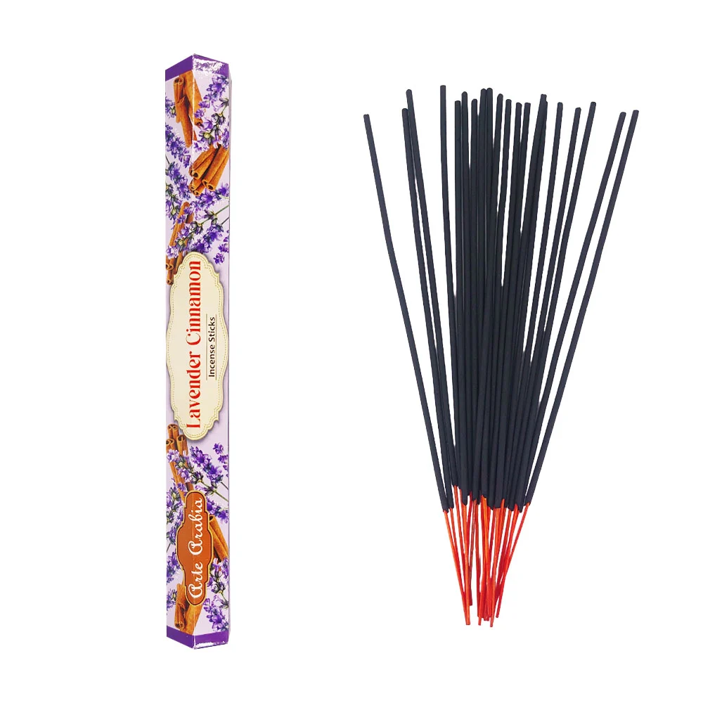 Paquete hexagonal 20 varitas de incienso con aroma a lavanda canela /…