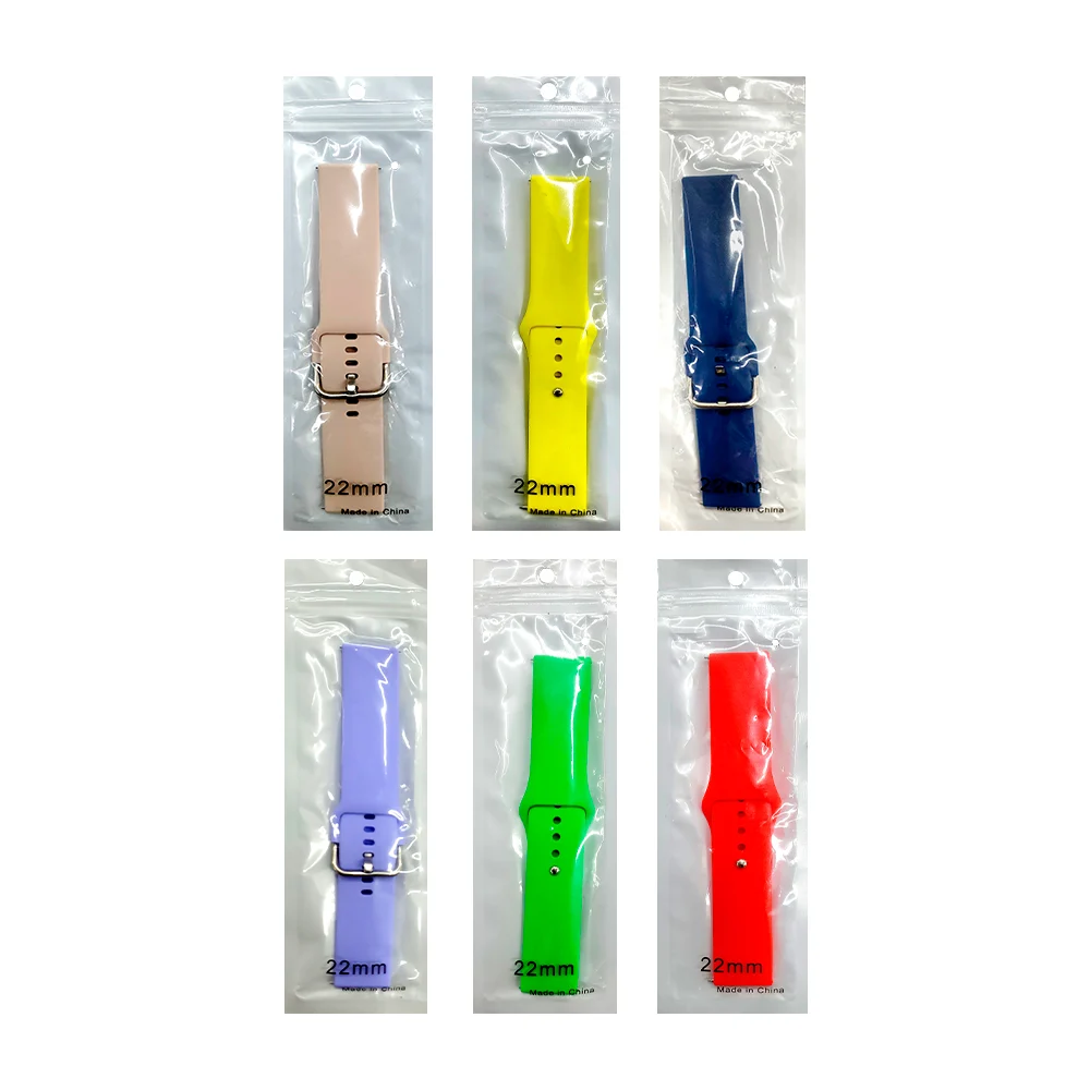 Correa extraíble de plástico lisa para reloj smart watch 22mm, varied…