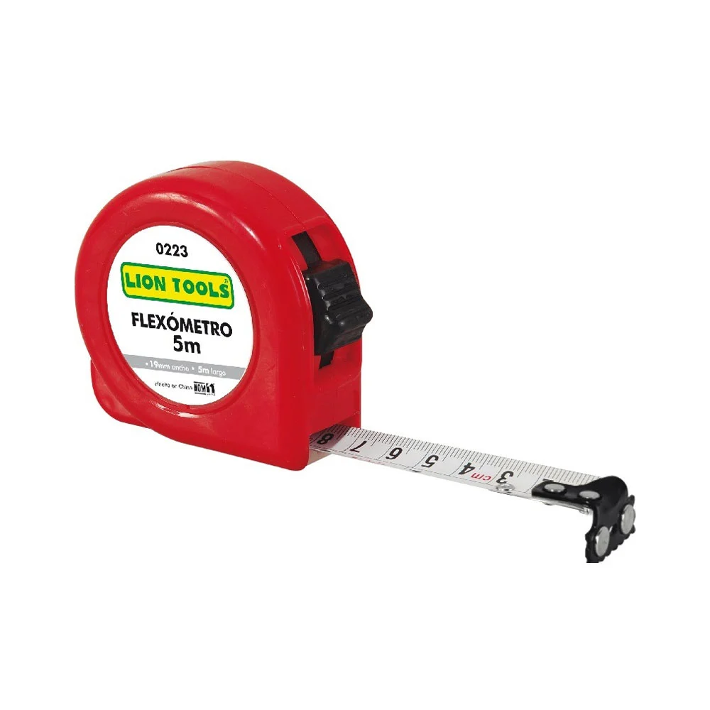 Flexómetro cinta métrica de 5mx19mm lion tools, variedad de colores /…