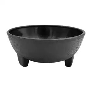 Molcajete de plástico chico color negro / artículos plásticos