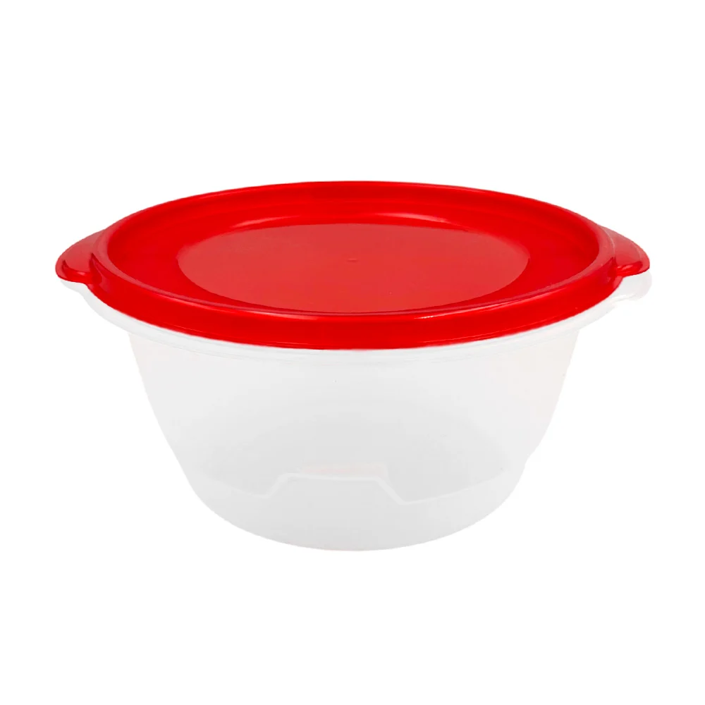 Tupper redondo de plástico, capacidad 128 oz - 3.8 litros, variedad d…