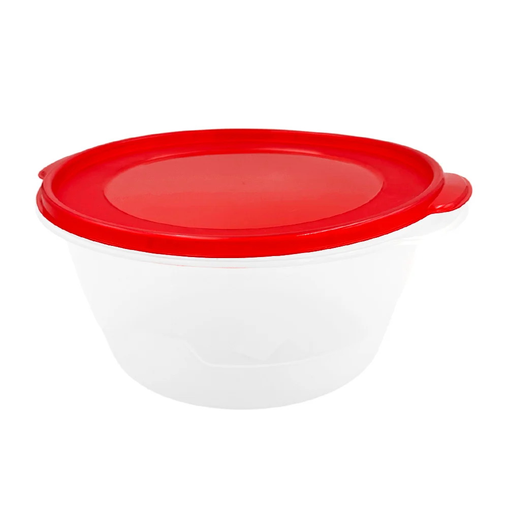 Tupper redondo mediano de plástico, capacidad 48 oz - 1.4 litros, var…