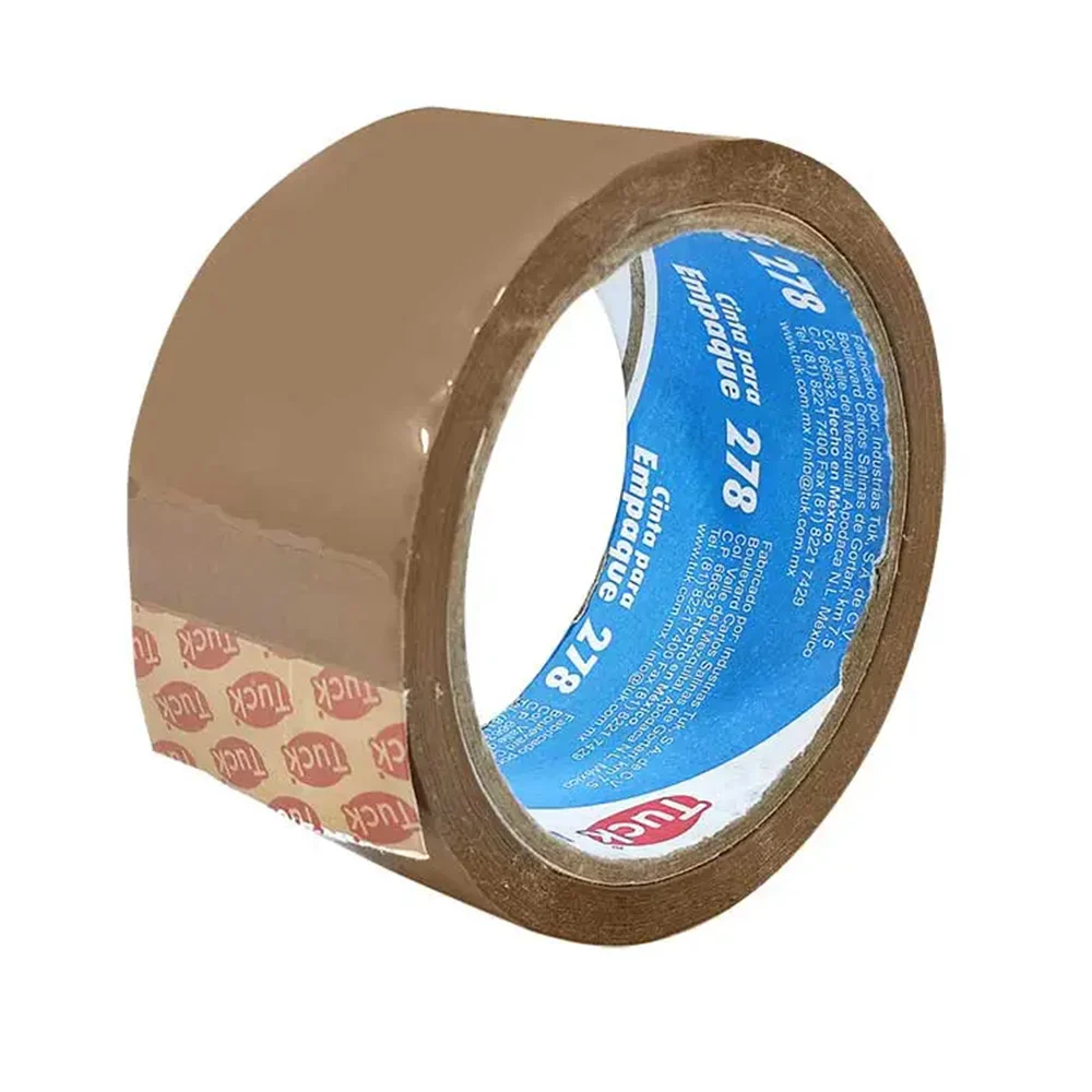 1pza Cinta adhesiva acrílica canela tuck con 50m y 4.8cm de ancho, pa…
