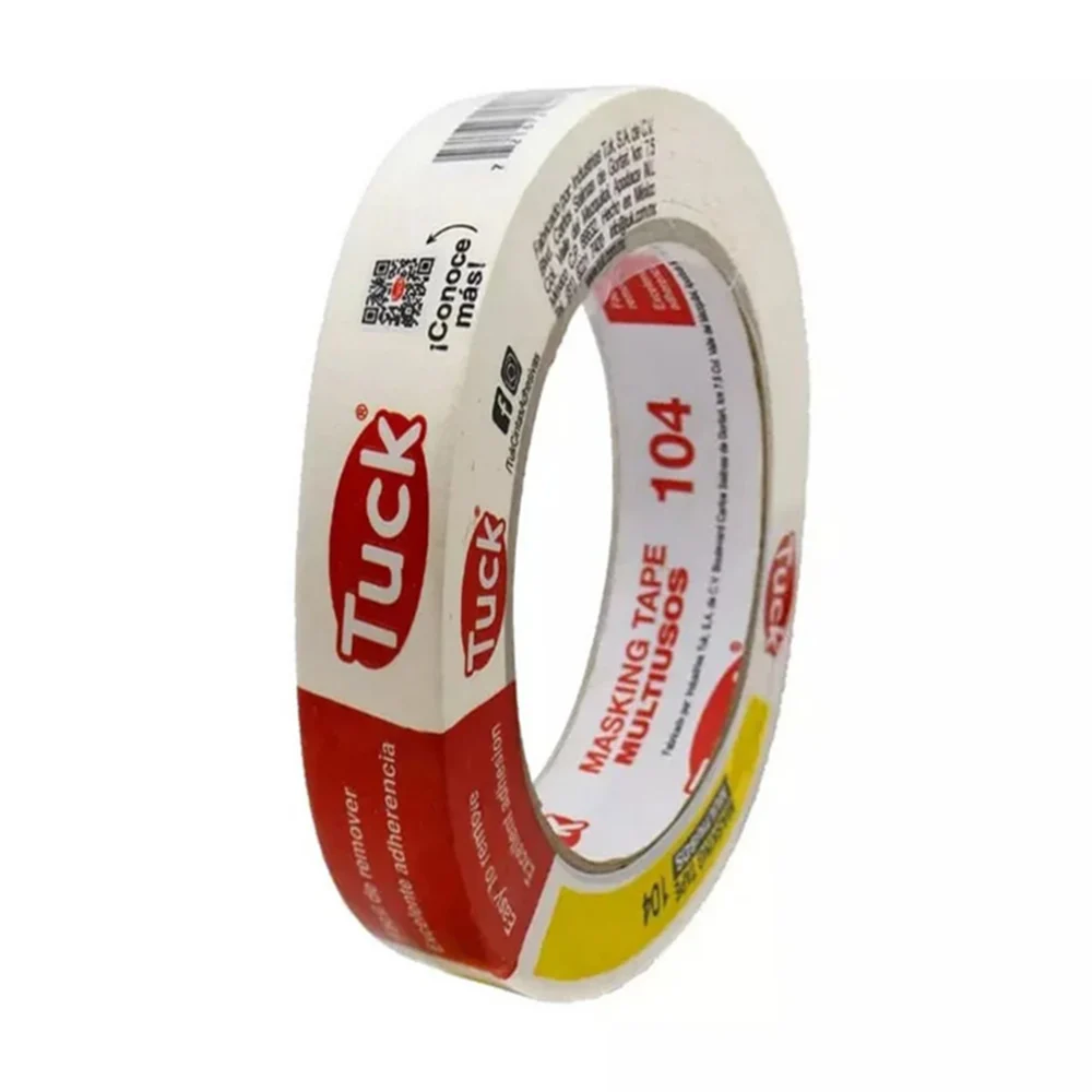 1pza Cinta adhesiva tuck masking tape multiusos con 50m y 1.2cm de an…