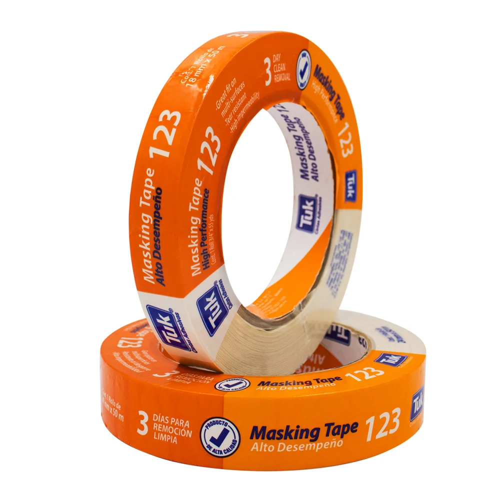 1pza Cinta adhesiva tuk masking tape de alto desempeño con 50m y 1.8c…