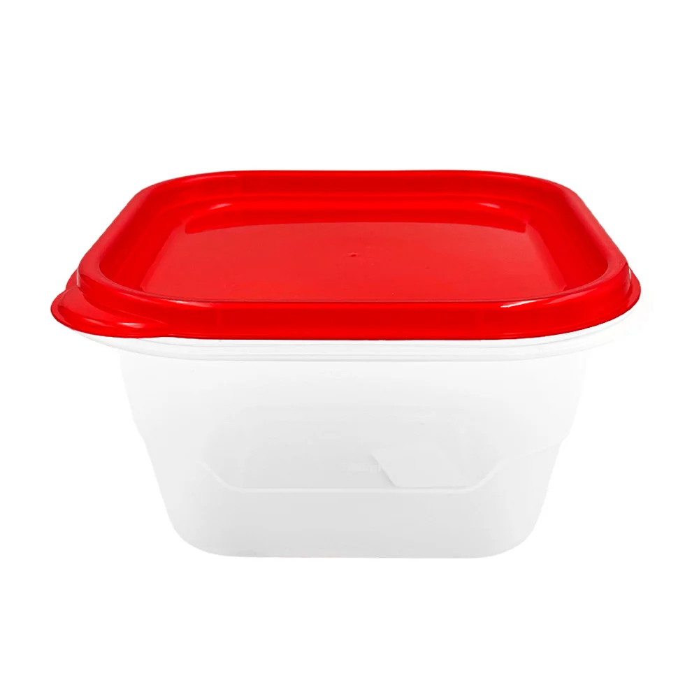 Tupper cuadrado de plástico transparente, capacidad 42 oz - 1.2 litro…