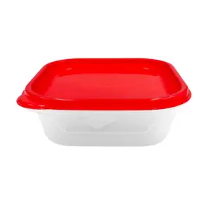 Tupper cuadrado de plástico con tapa, capacidad 23oz-680 ml, variedad…