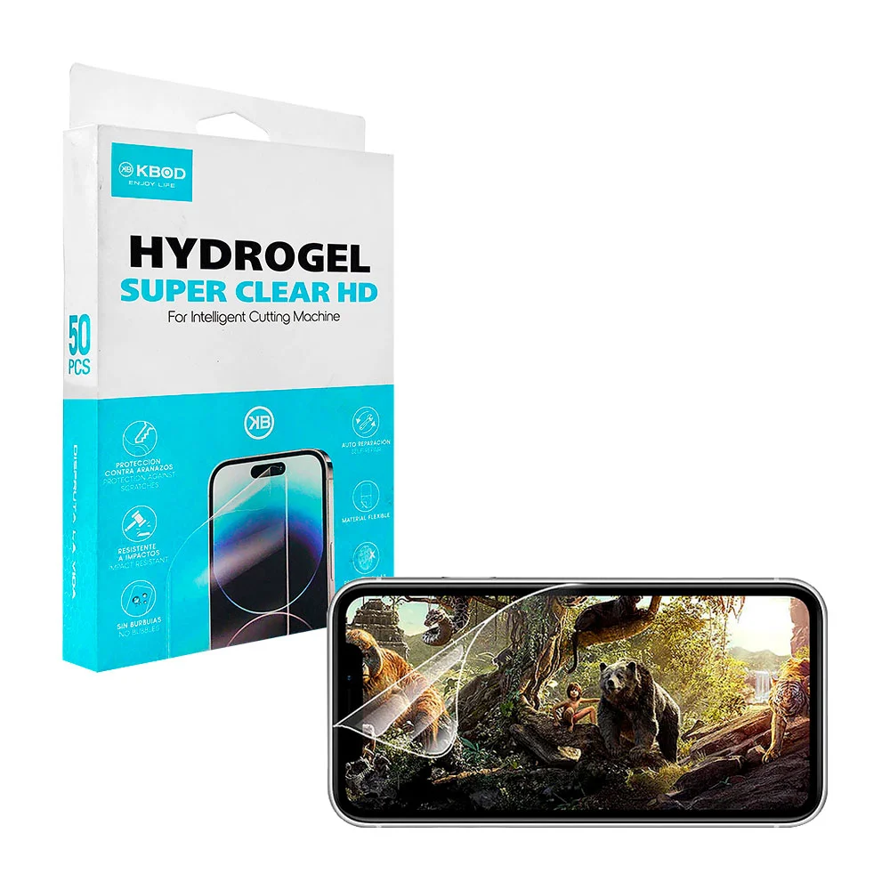 1pza Mica de hidrogel para celular, a prueba de huellas, resistente a…