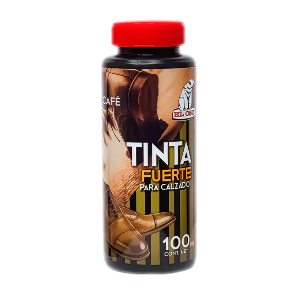 Bote de tinta para zapatos en color café de 100ml / tinta fuerte para…
