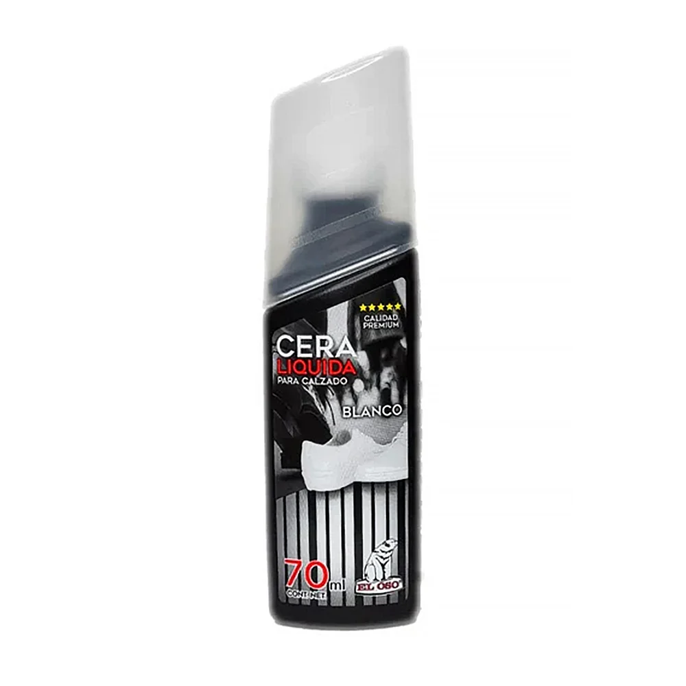 Cera para zapatos el oso de 70ml en color blanco / cera liquida para …