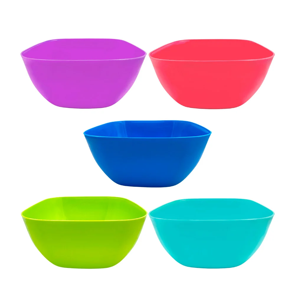 Plato - bowl ensaladera, cuadrado, grande, variedad de colores / arti…
