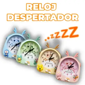 Reloj de escritorio con diseño de animales, variedad de colores y dis…
