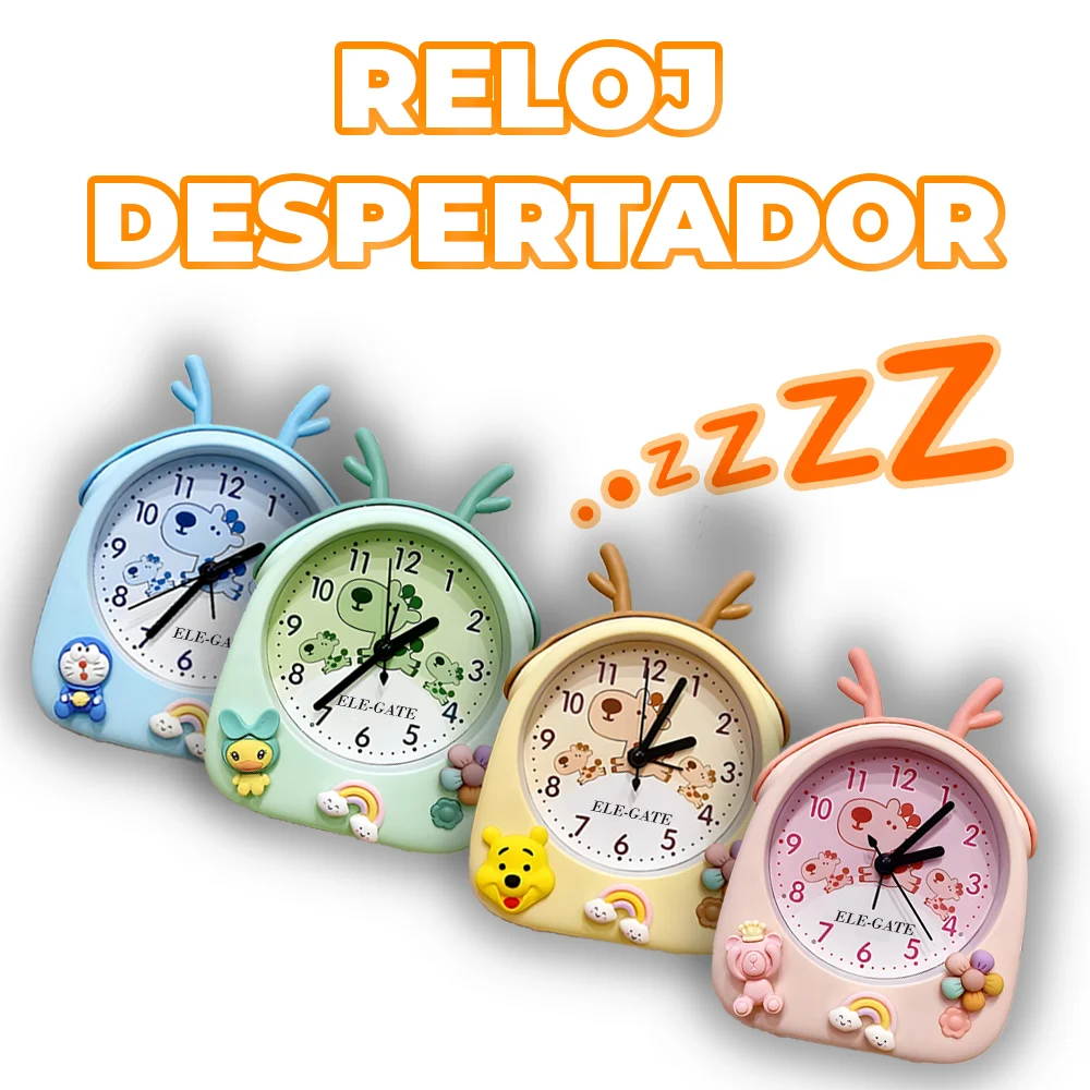 Reloj de escritorio con diseño de animales, variedad de colores y dis…