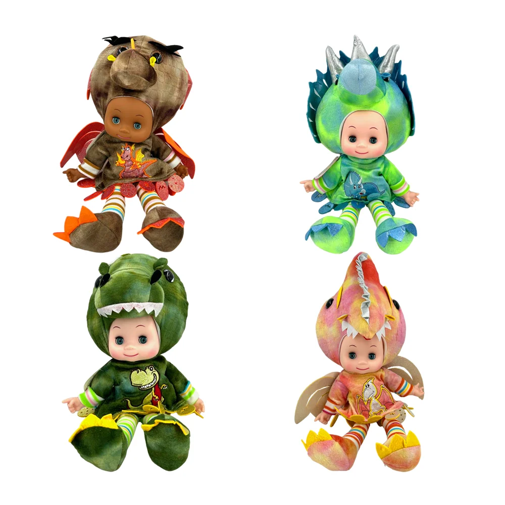 Muñeca lovely doll con sonido y disfraz de dinosaurio o dragón, varie…