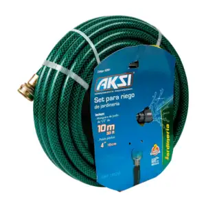 Kit manguera de 10 mts con pistola para riego / aksi / set de jardine…