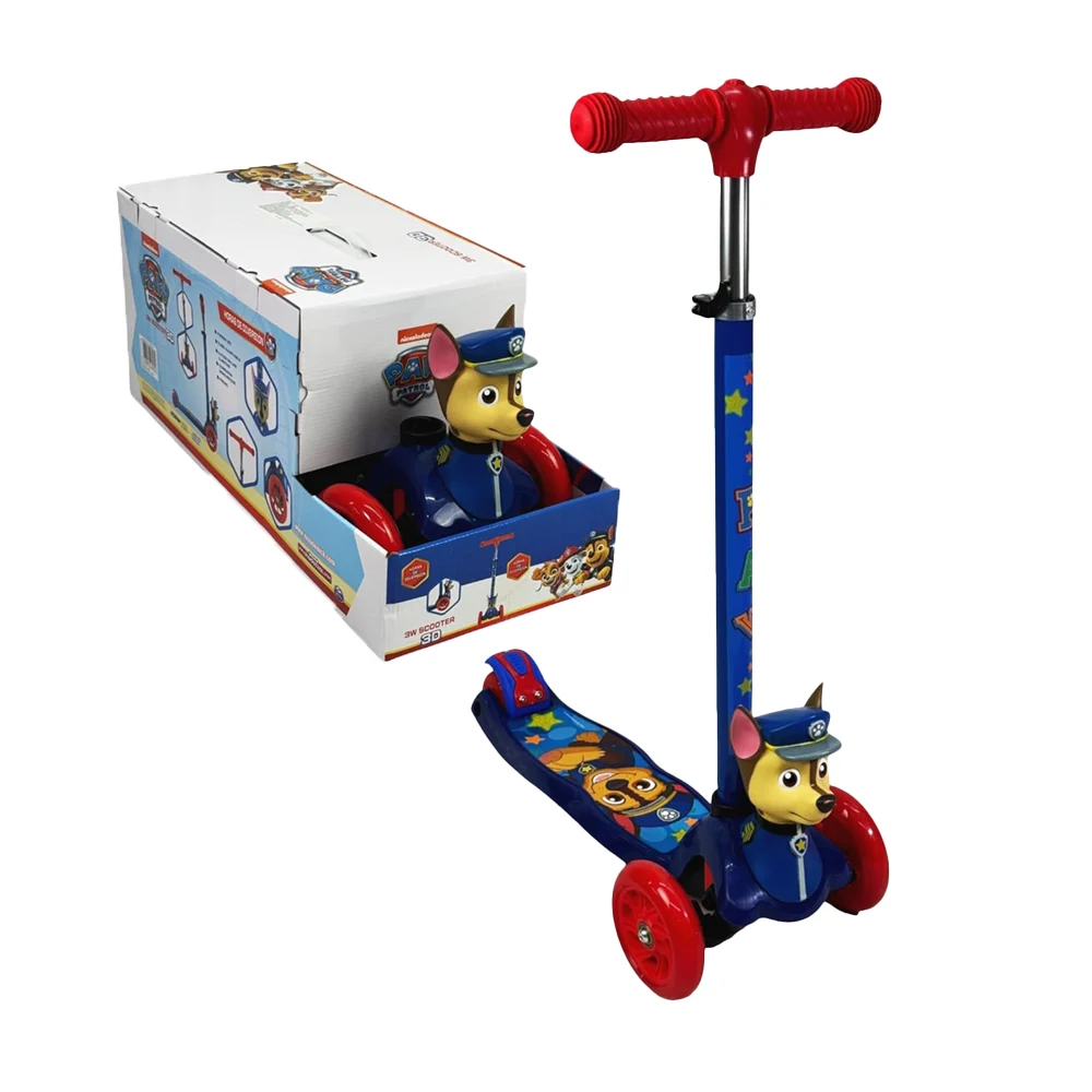 Scooter patín del diablo infantil ajustable, 3 ruedas con luces y fig…