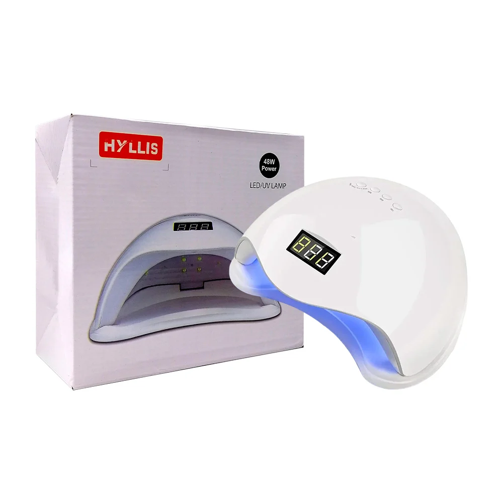 Lámpara led uv para secado de uñas, 48w, 220x195x105mm, variedad de c…