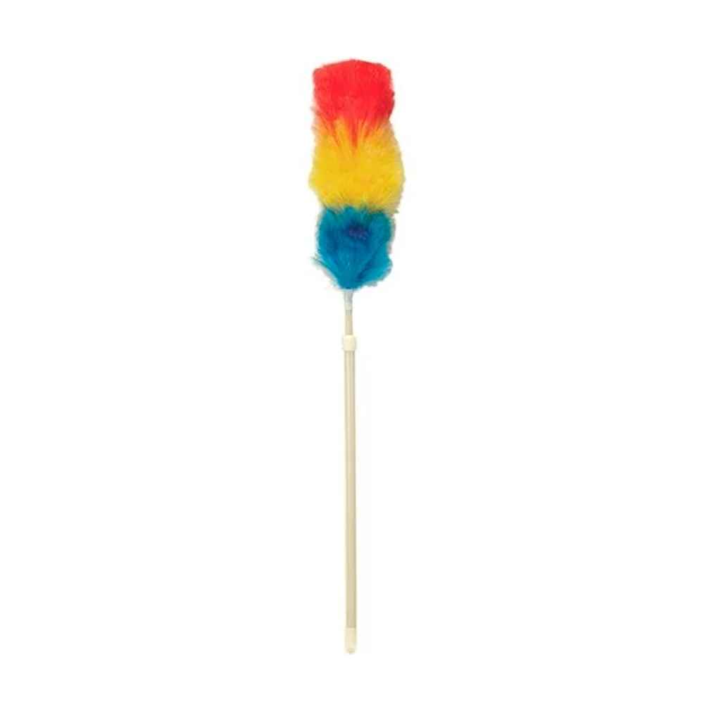 Plumero sintético multicolor con mango de plástico 55cm / static Dust…