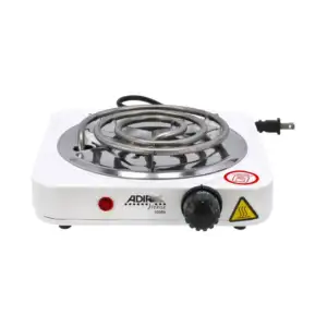Parrilla eléctrica con quemador resistencia de acero inoxidable y 5 n…