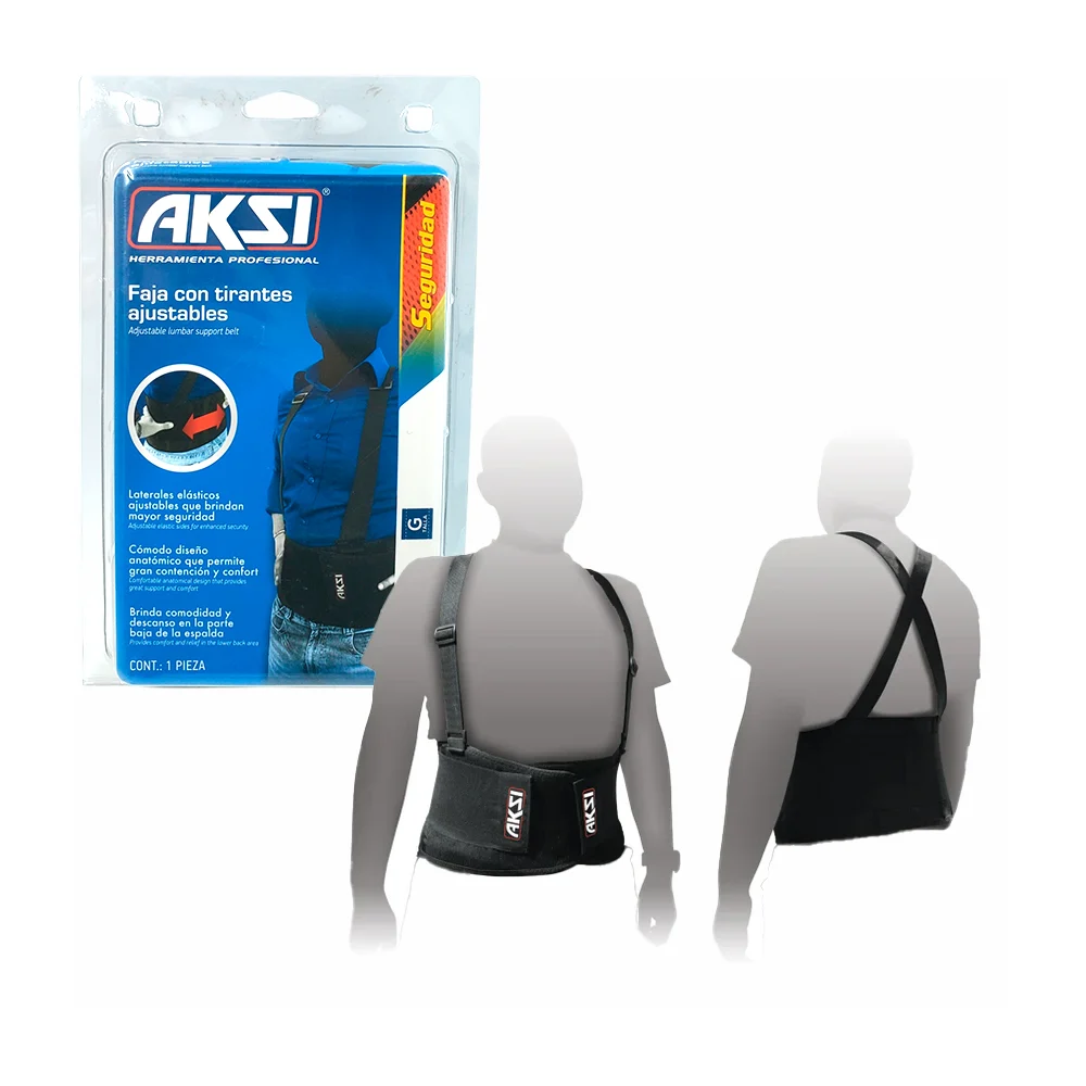 Faja cinturón aksi talla grande con tirantes ajustables para levantar…
