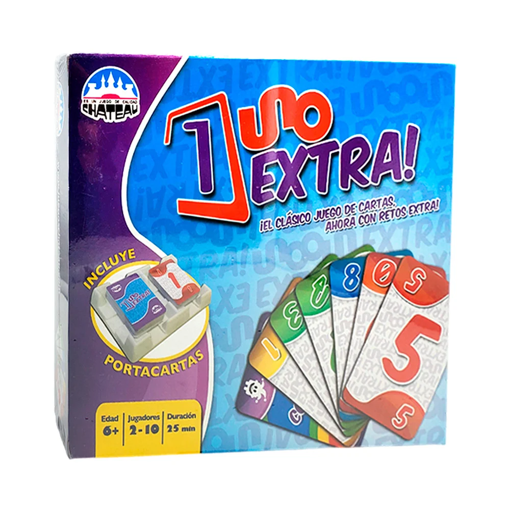Juego de 108 cartas clásicas tipo uno + 18 cartas extras y 1 porta ca…