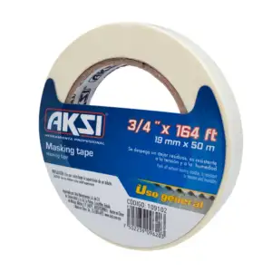 Cinta adhesiva aksi masking tape multiusos con 50 metros y 1.9cm de a…