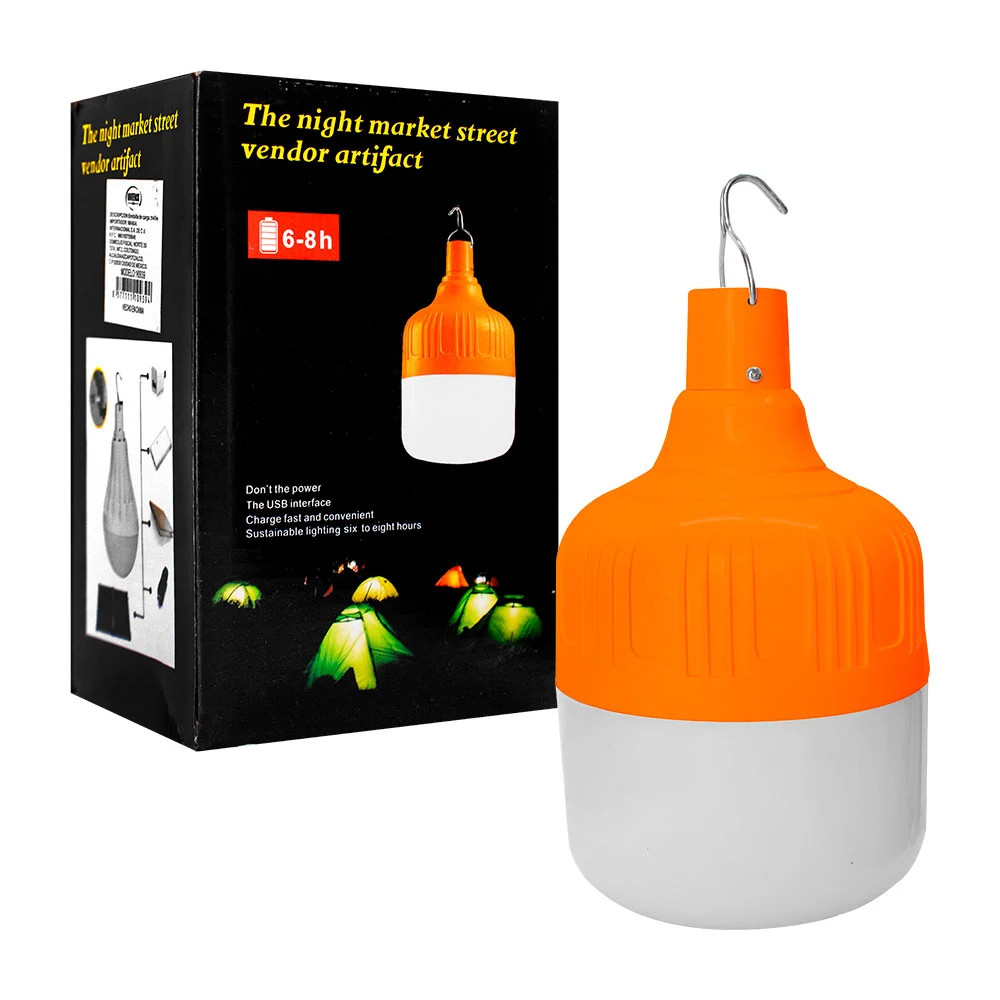 Lámpara - foco led recargable grande para emergencia con 3 modos de i…