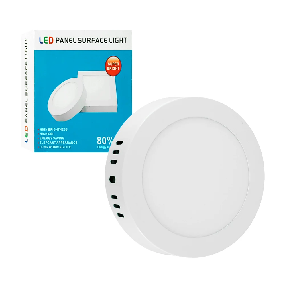 Lámpara / panel led redondo de luz blanca, 10cm, 6w / led panel surfa…