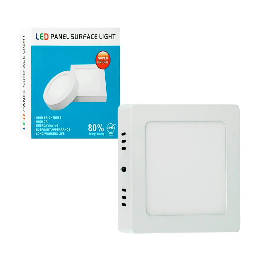 Lámpara / panel led cuadrado de luz blanca, 10x10cm, 6w / led panel s…