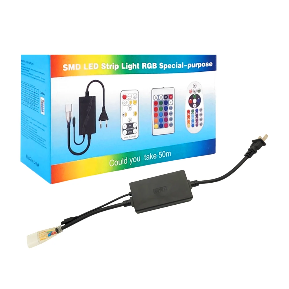 Adaptador con control remoto para tira led rgb / smd led strip light …