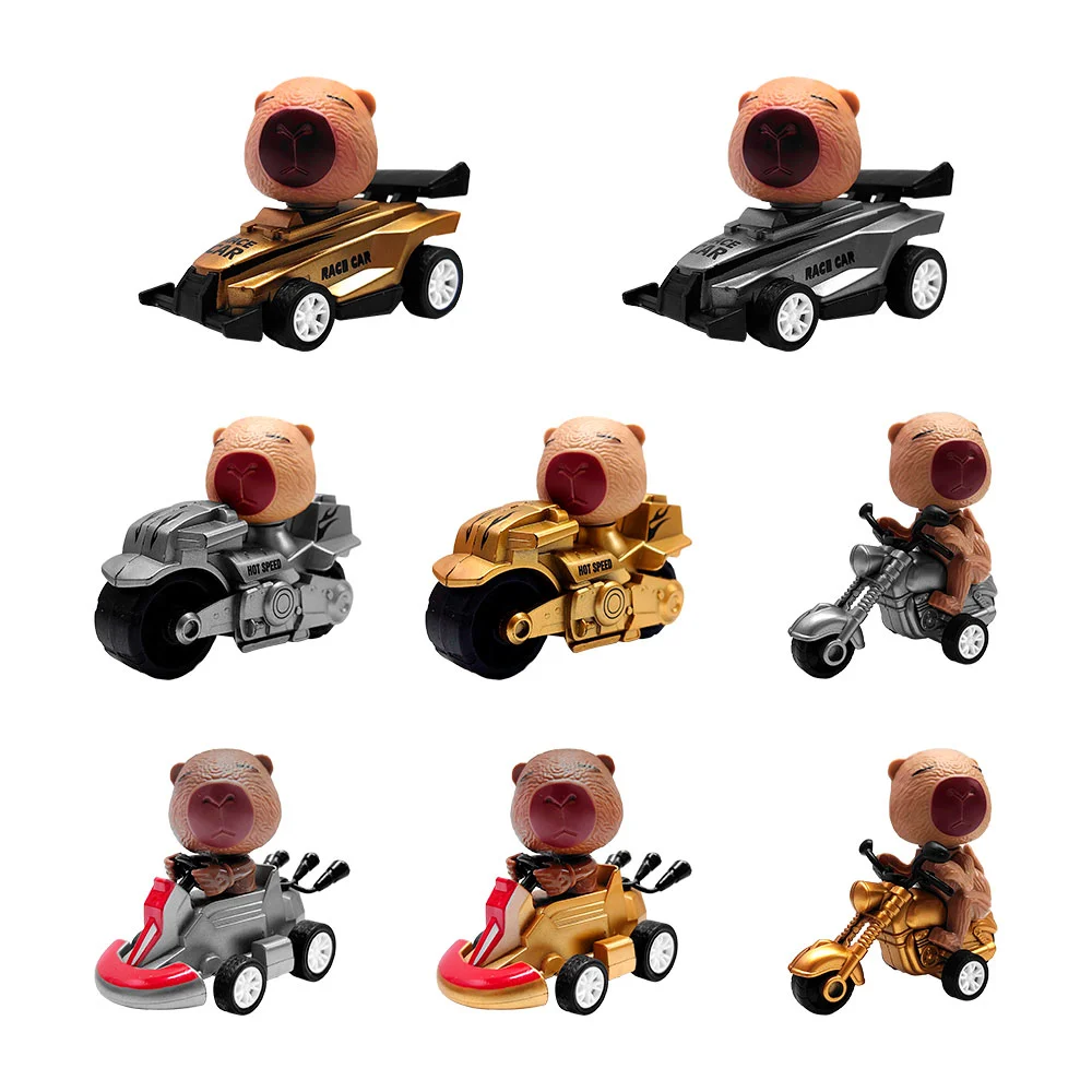 1pza mini vehículo - carrito de fricción con diseño de capibara, vari…