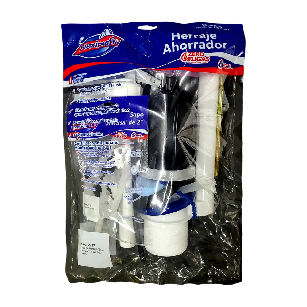 Juego de herrajes para sanitario con sapo y válvula / 2727 / fleximat…
