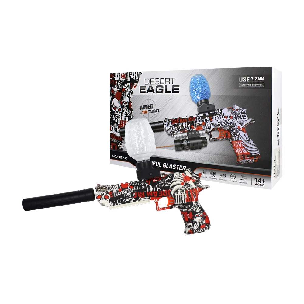 Pistola de juguete Desert Eagle con balas de hidrogel de 7-8mm, apunt…