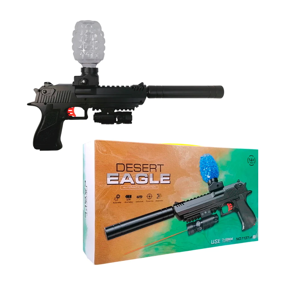 Pistola rifle de juguete desert eagle con tanque de balas hidrogel 7-…