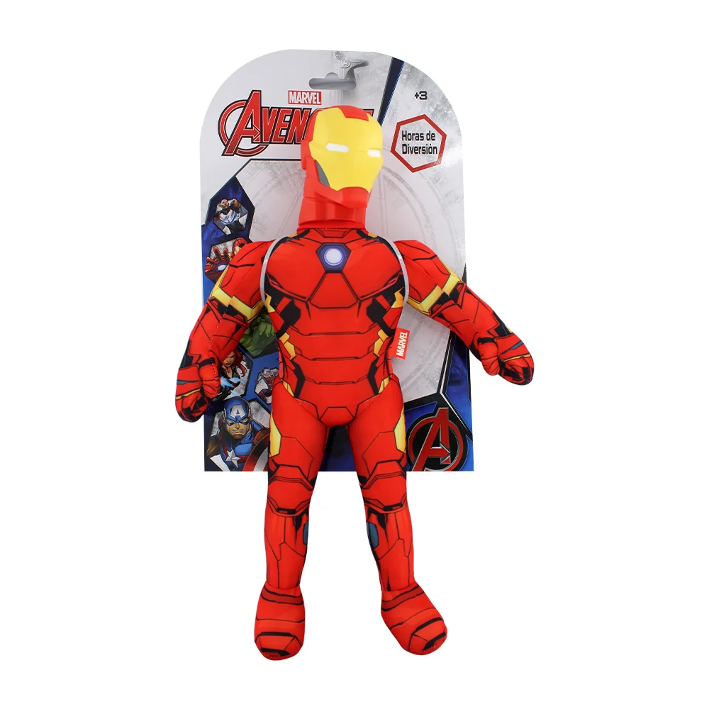 Muñeco coleccionable de peluche en forma de iron man con cabeza de pl…