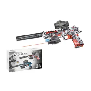 Pistola desert eagle diseño de calaveras con modo automático para lan…