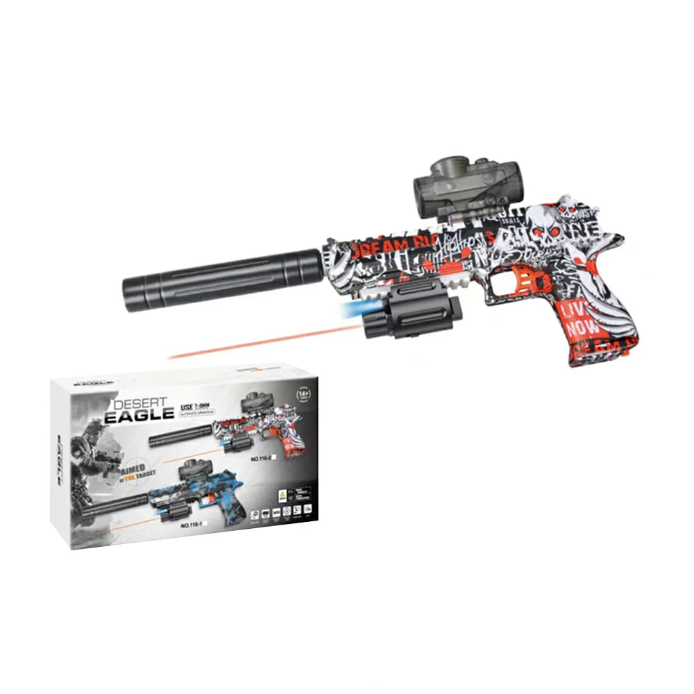 Pistola desert eagle diseño de calaveras con modo automático para lan…