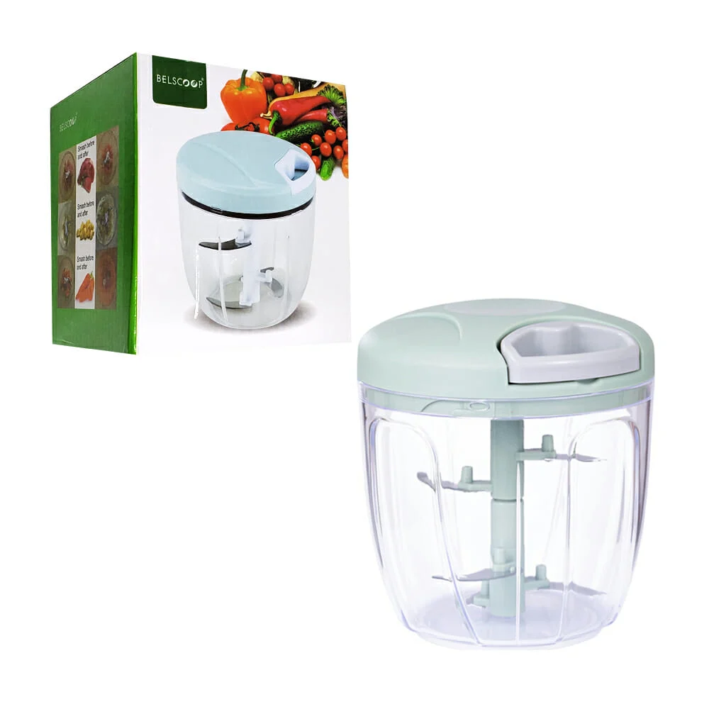 Procesador / cortador belscoop manual para comida con 5 aspas metálic…