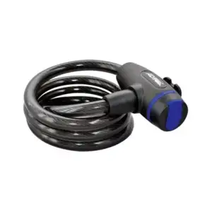 Candado de seguridad con cable flexible 100cm + juego de 2 llaves / a…