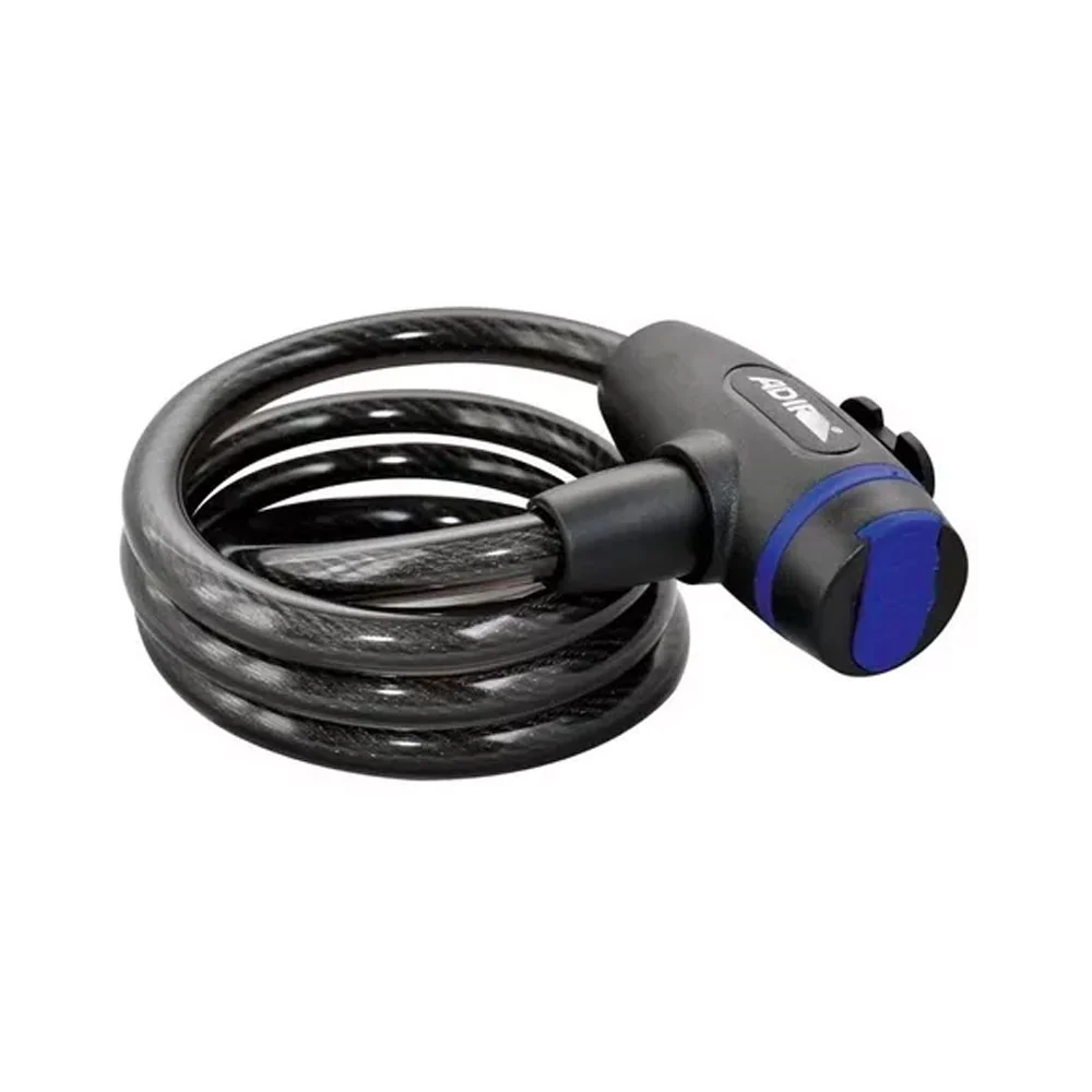 Candado de seguridad con cable flexible 100cm + juego de 2 llaves / a…