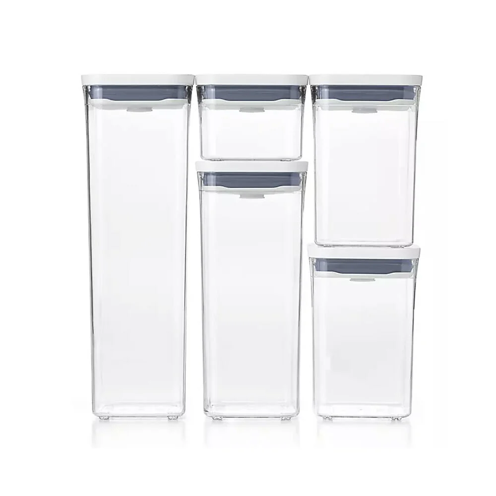 Set de 5 contenedores especieros herméticos de plástico para almacena…