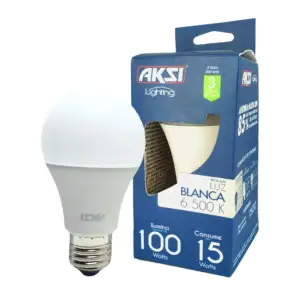 Foco ahorrador led aksi de luz blanca, 6500k, 100-15w / lighting / 12…