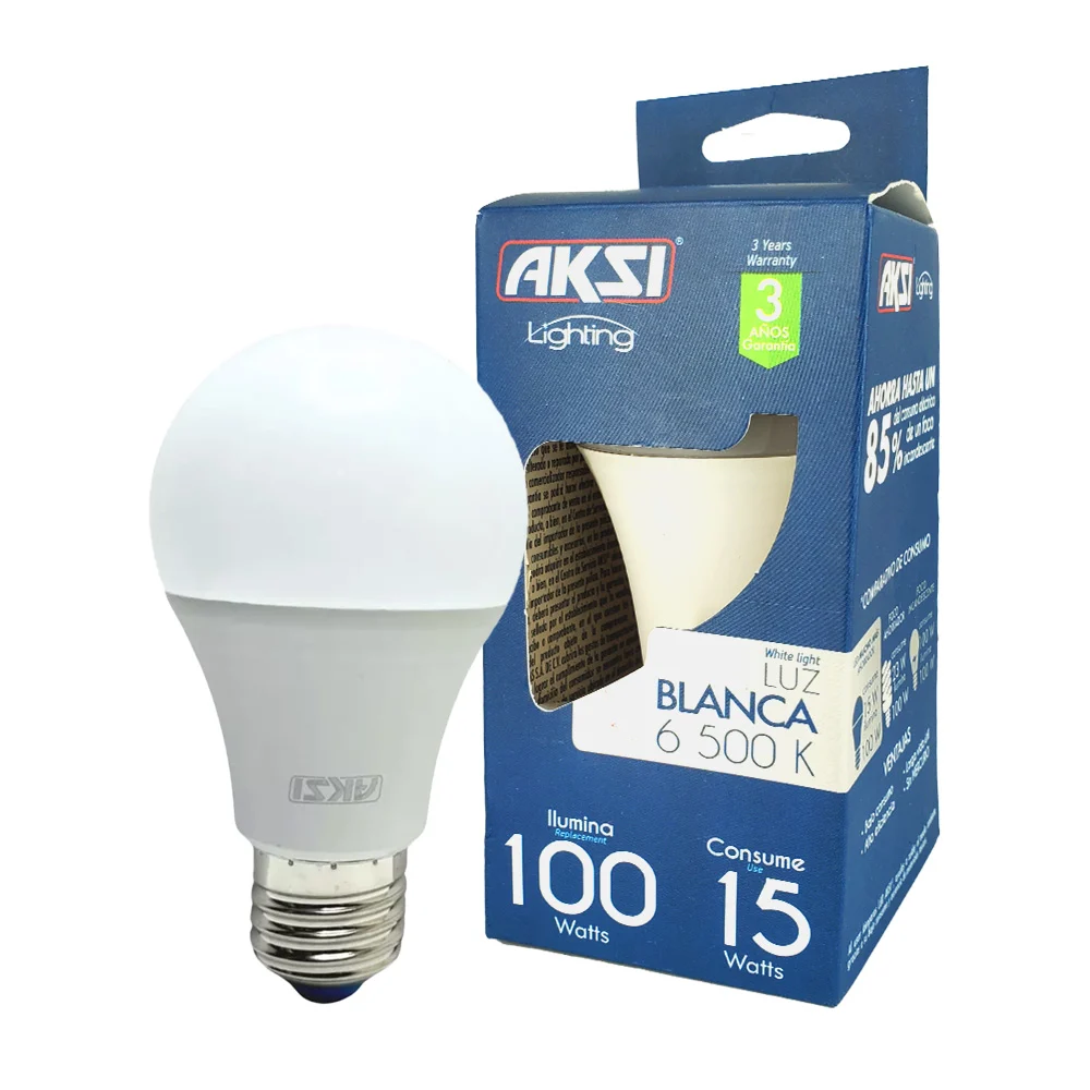 Foco ahorrador led aksi de luz blanca, 6500k, 100-15w / lighting / 12…