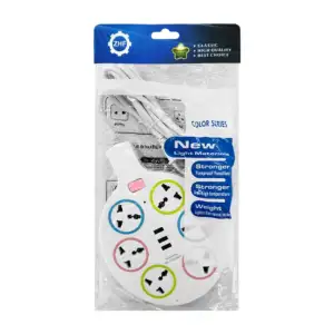 Multicontacto circular con 6 tomacorrientes y 3 puertos usb 110v-250v…