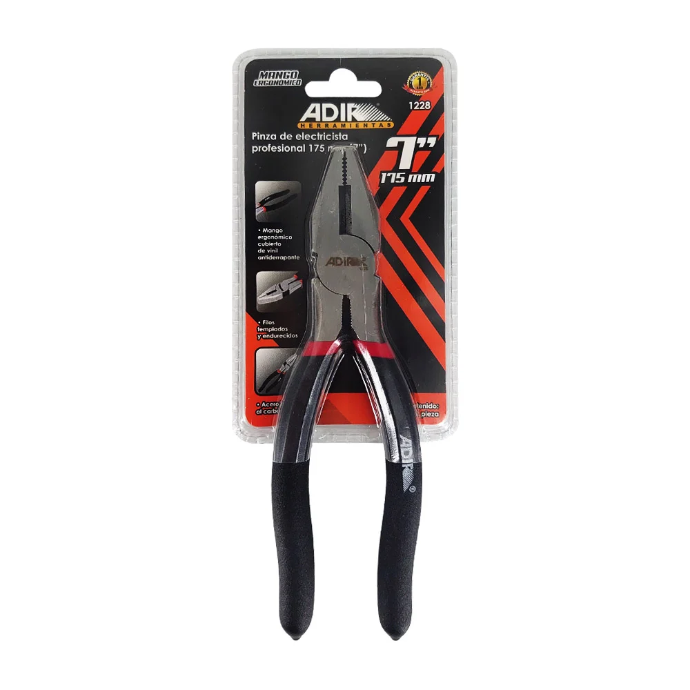 Pinza de electricista profesional 7 pulgadas con mango antiderrapante…