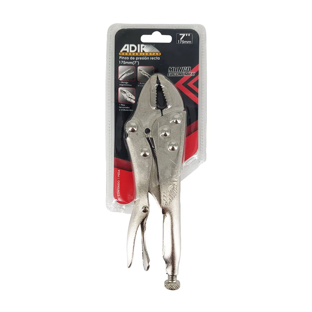 Pinza de presión metálica 7 pulgadas con mango ergonómico / adir herr…